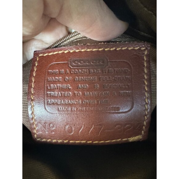 Vintage Coach Sheridan Red Brown Leather Crossbody - Picture 4 of 6